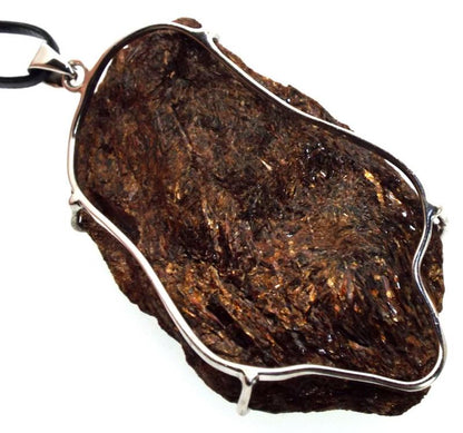 Astrophyllite Gemstone Sterling Silver Pendant 01