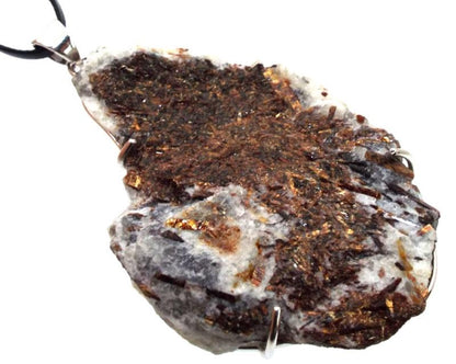 Astrophyllite Gemstone Sterling Silver Pendant 02