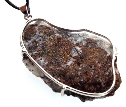 Astrophyllite Gemstone Sterling Silver Pendant 02