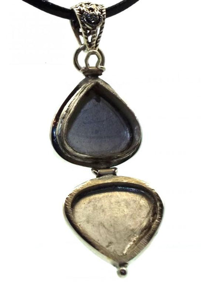Rainbow Moonstone Sterling Silver Locket