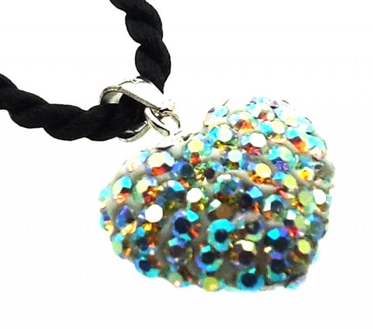 Swarovski Crystal 925 Silver Heart Pendant