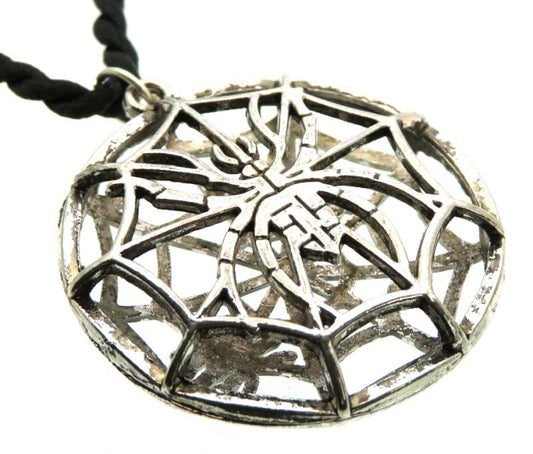 Metal Spider Web Cage Pendant