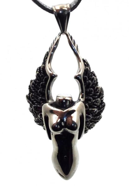 Stainless Steel Guardian Angel Pendant