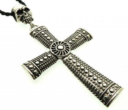 Large Tibetan Silver Cross Pendant