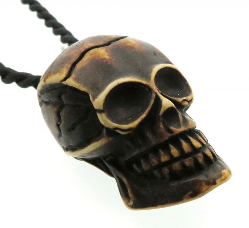 Chunky Resin Skull Pendant