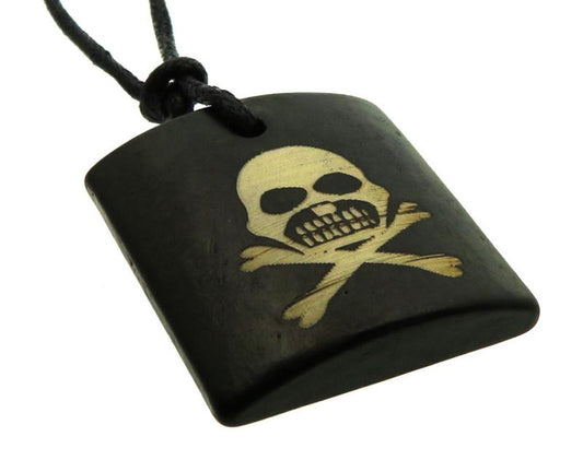 Thin Resin Skull Pendant