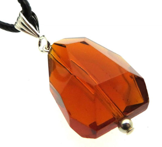 Large Random Faceted Shaman Andara Crystal Pendant