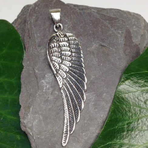 Angel Wing Sterling Silver Pendant
