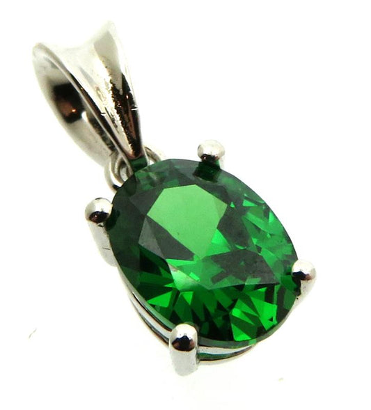 Siberian Emerald Quartz Sterling Silver Pendant 04