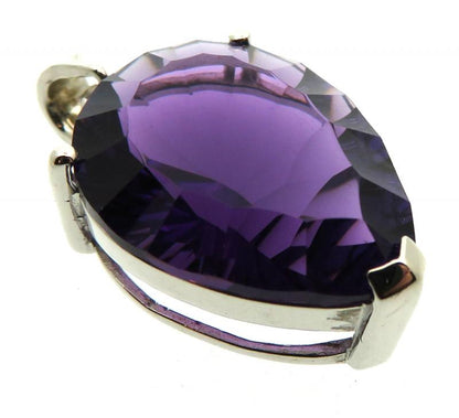 Siberian Amethyst Quartz Sterling Silver Pendant 01