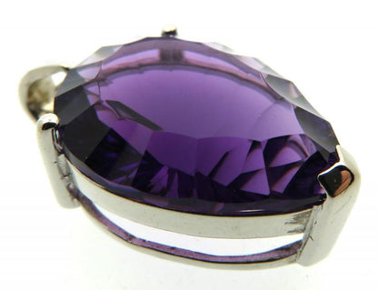 Siberian Amethyst Quartz Sterling Silver Pendant 01