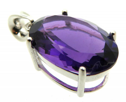 Siberian Amethyst Quartz Sterling Silver Pendant 02