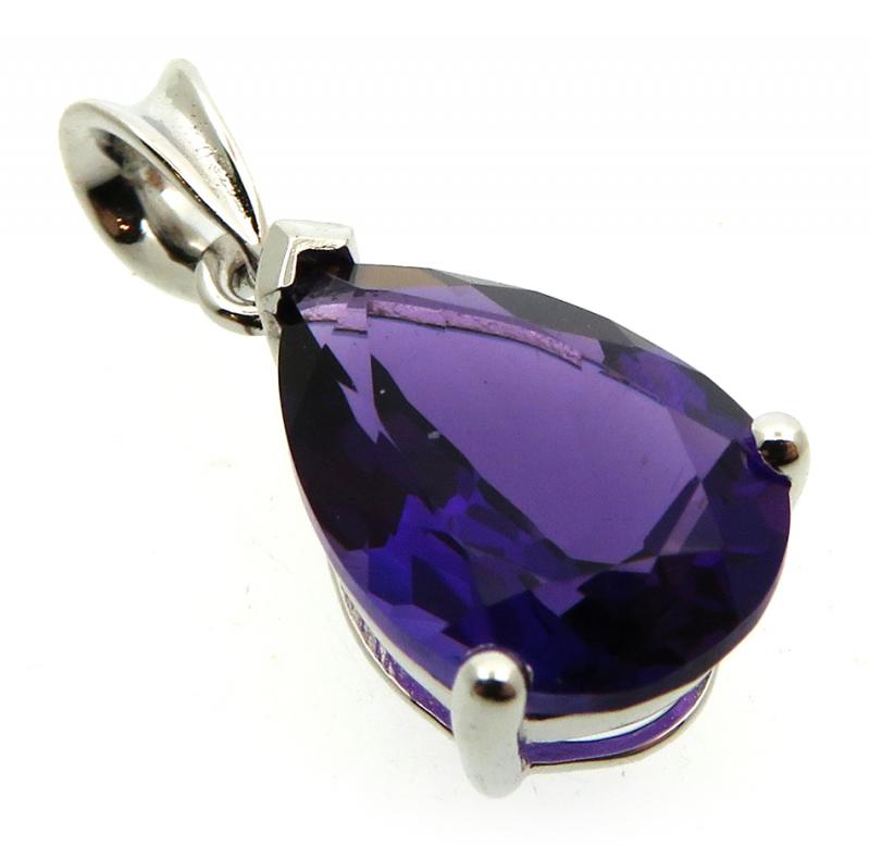 Siberian Amethyst Quartz Sterling Silver Pendant 03