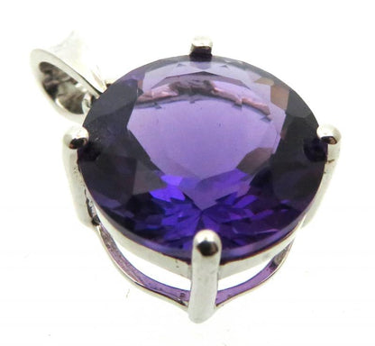 Siberian Amethyst Quartz Sterling Silver Pendant 04