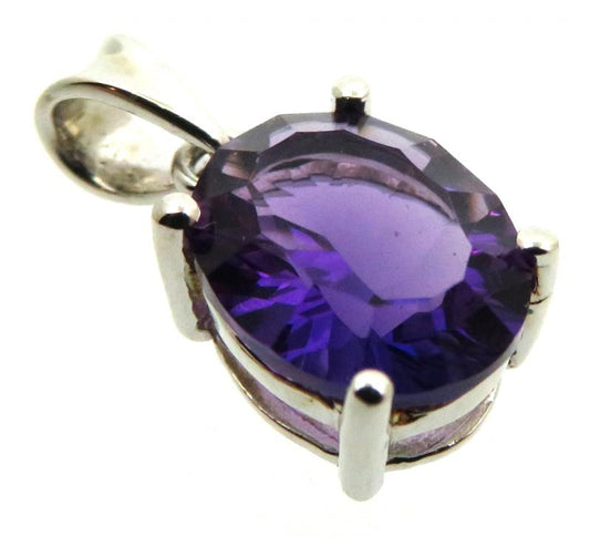Siberian Amethyst Quartz Sterling Silver Pendant 07