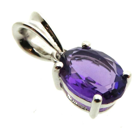 Siberian Amethyst Quartz Sterling Silver Pendant 08