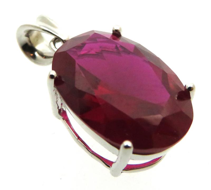 Siberian Ruby Quartz Sterling Silver Pendant 02