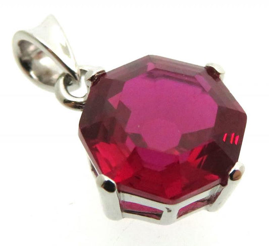 Siberian Ruby Quartz Sterling Silver Pendant 04