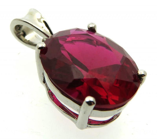 Siberian Ruby Quartz Sterling Silver Pendant 05