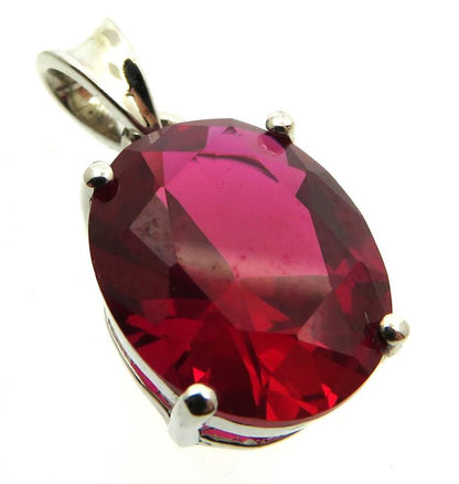 Siberian Ruby Quartz Sterling Silver Pendant 05
