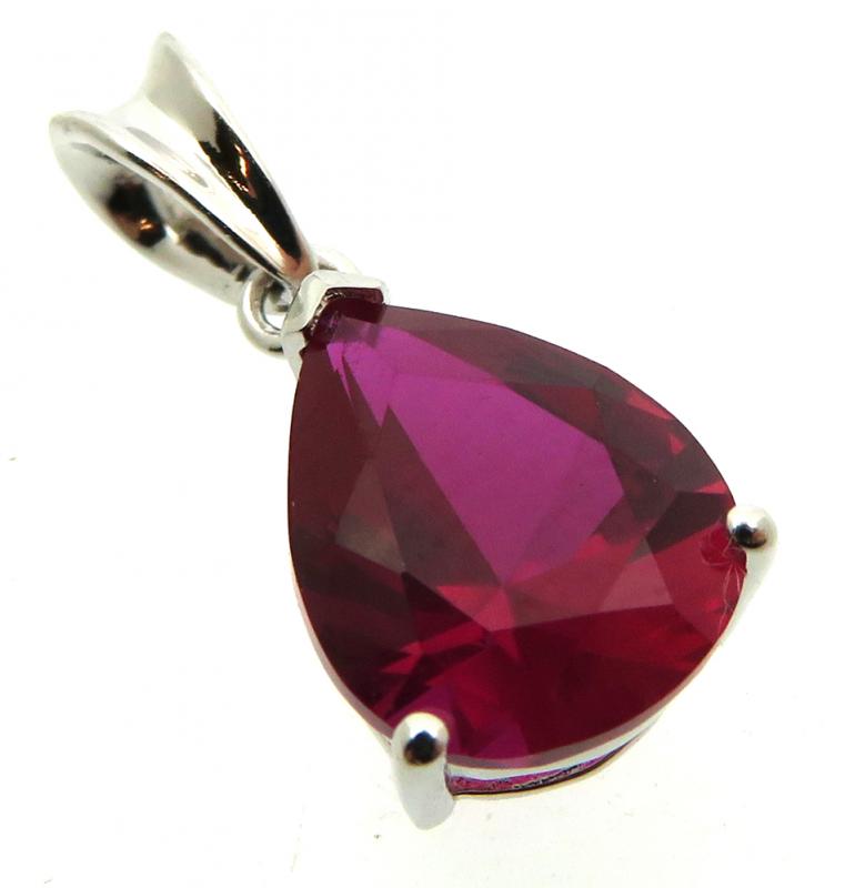 Siberian Ruby Quartz Sterling Silver Pendant 06