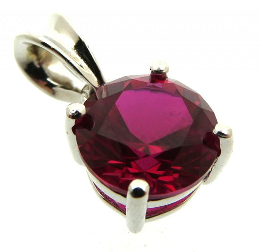 Siberian Ruby Quartz Sterling Silver Pendant 08