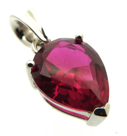 Siberian Ruby Quartz Sterling Silver Pendant 11
