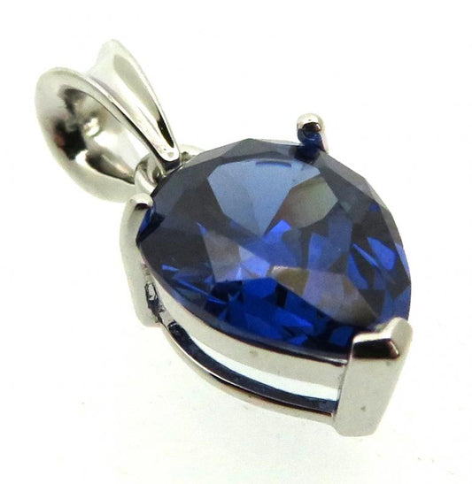 Siberian Sapphire Quartz Sterling Silver Pendant 02