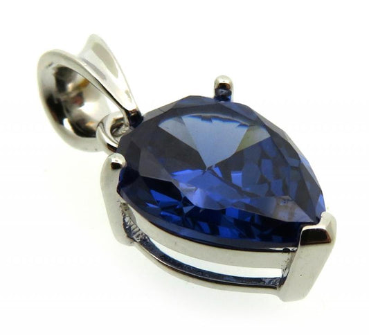 Siberian Sapphire Quartz Sterling Silver Pendant 04