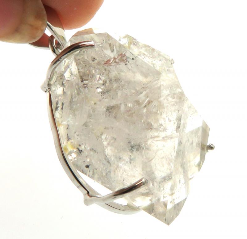 Herkimer Diamond Sterling Silver Pendant 01