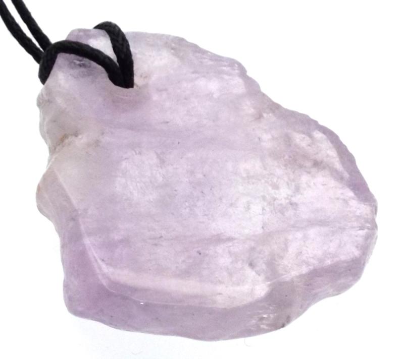 Amethyst Gemstone Polished Slice Pendant 02