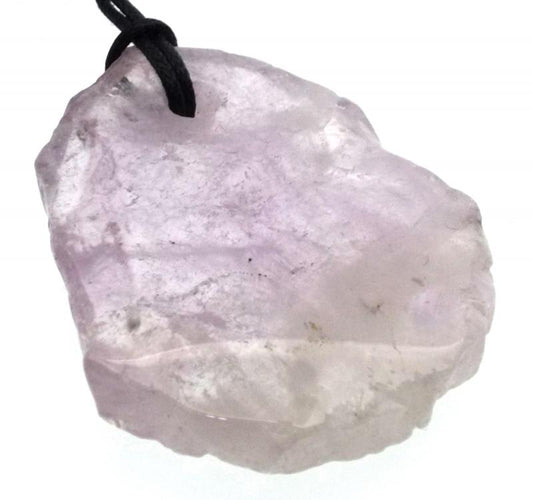 Amethyst Gemstone Polished Slice Pendant 03