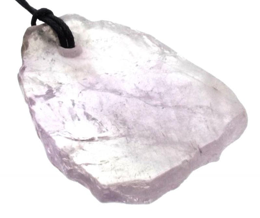 Amethyst Gemstone Polished Slice Pendant 07
