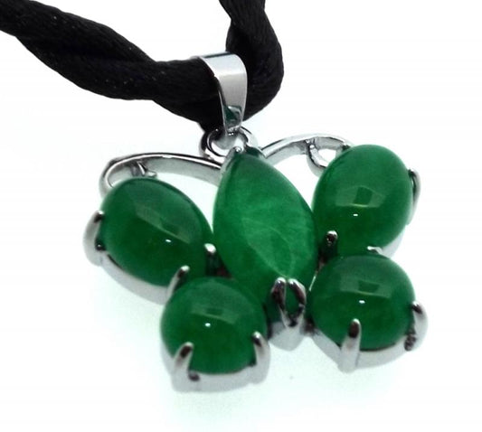 Jade Metal Butterfly Pendant