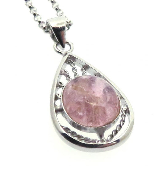 Tourmaline Gemstone Sterling Silver Pendant with Chain 10