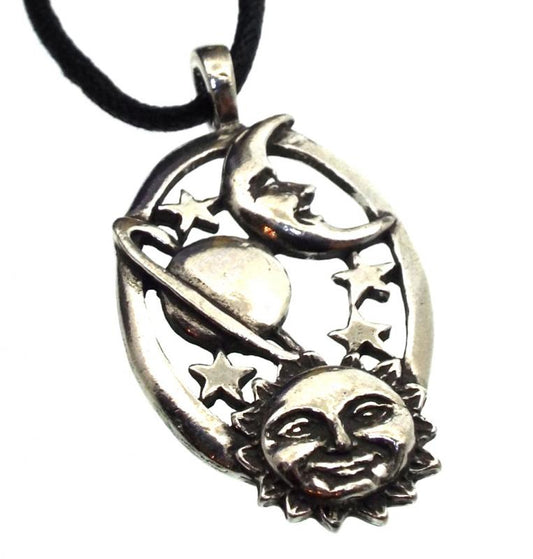 Pewter Celestial Universe Pendant