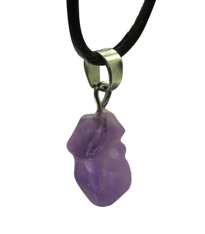 Natural Amethyst Point Gemstone Pendant