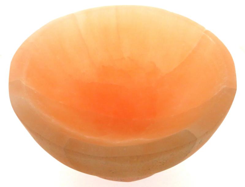 Peach Selenite Altar Bowl 02