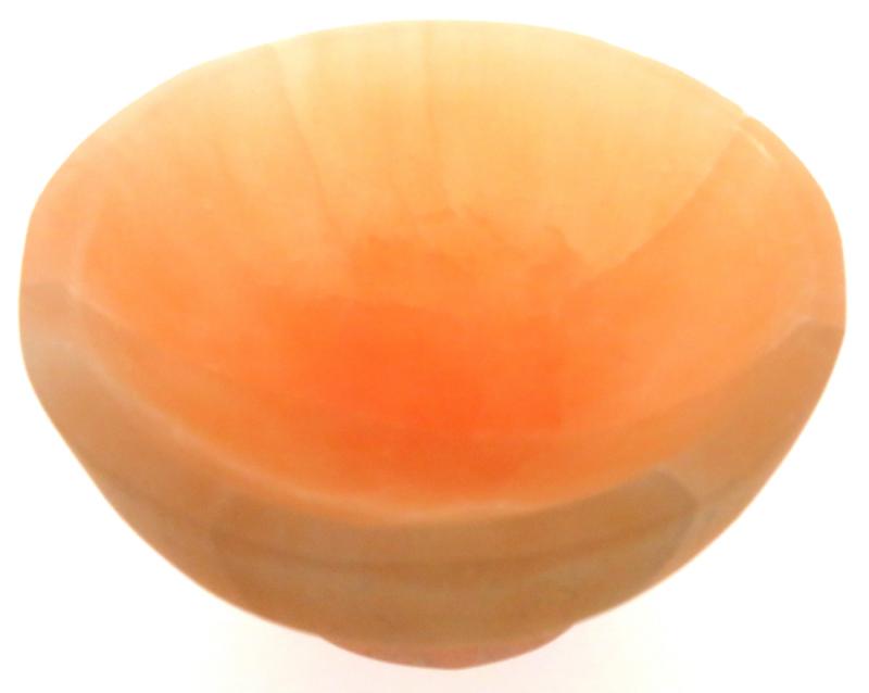 Peach Selenite Altar Bowl 04