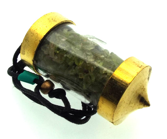 Peridot Gemstone Capsule Pendulum