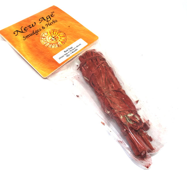 1x Red Sage Dragons Blood Smudge Stick