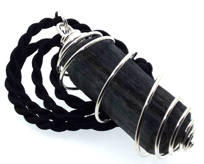 Blue Kyanite Large Gemstone Spiral Pendant