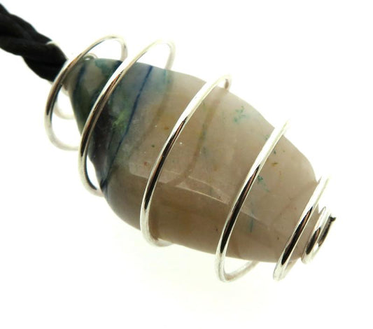 Quantum Quattro Gemstone Spiral Pendant