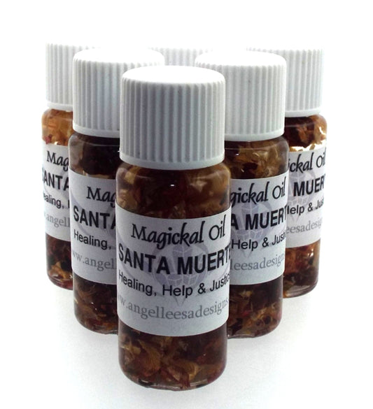 10ml Santa Muerte Herbal Spell Oil Healing, Help and Justice