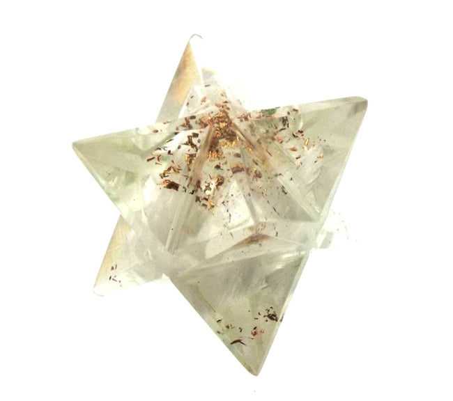 Selenite in Resin Merkaba Star