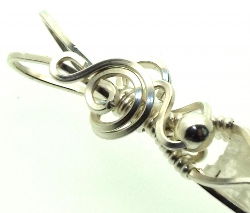 Phenacite Gemstone Sterling Silver Wire Wrapped Pendant 04