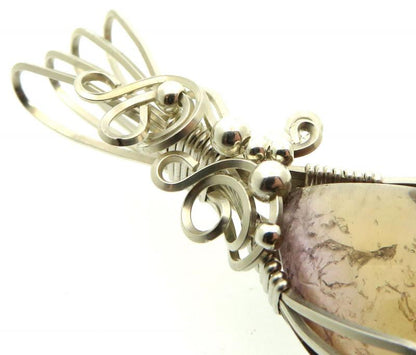 Ametrine Gemstone Sterling Silver Wire Wrapped Pendant 01