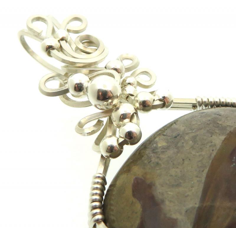 Rock Suji Kelsi Sterling Silver Wire Wrapped Pendant 01