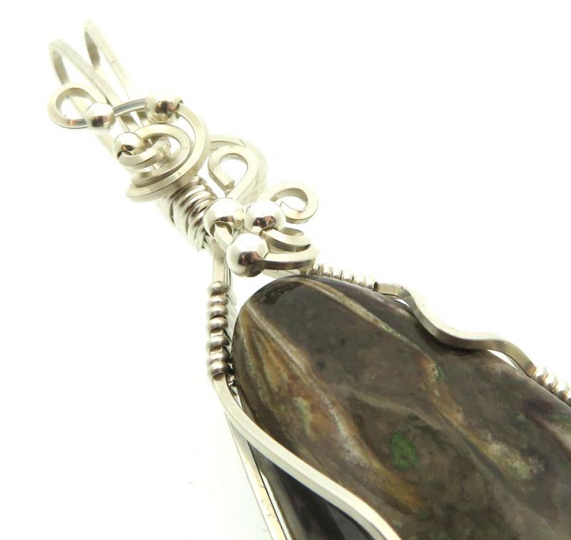 Rock Suji Kelsi Sterling Silver Wire Wrapped Pendant 02
