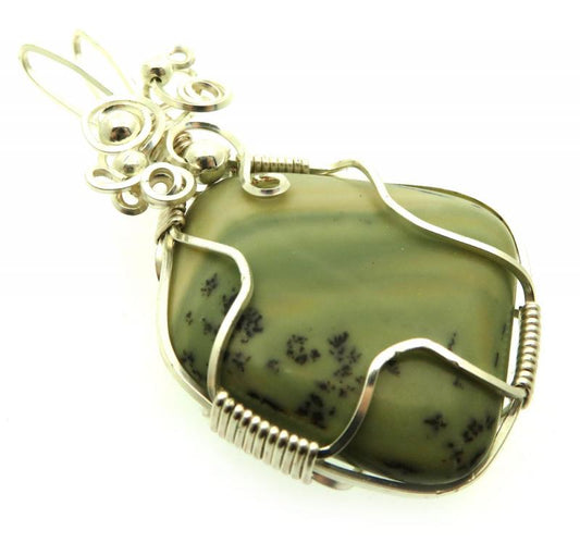 Infinite Silver Plated Wire Wrapped Pendant 02